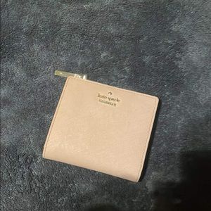 Light pastel pink mini wallet